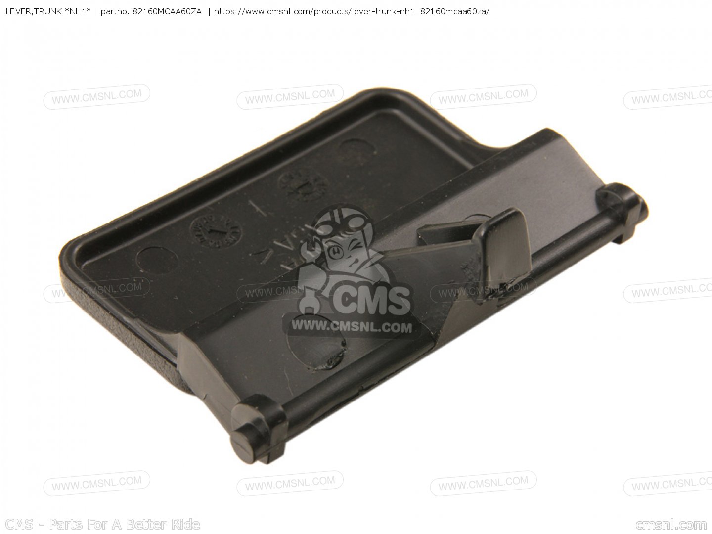 82160MCAA60ZA Lever,trunk *nh1* Honda buy the 82160MCAA60ZA at CMSNL