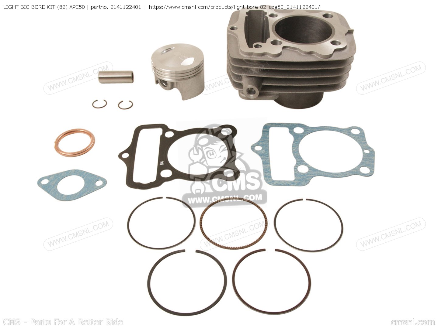 2141122401 Light Big Bore Kit (82) Ape50 Kitaco buy the 2141122401 at CMSNL