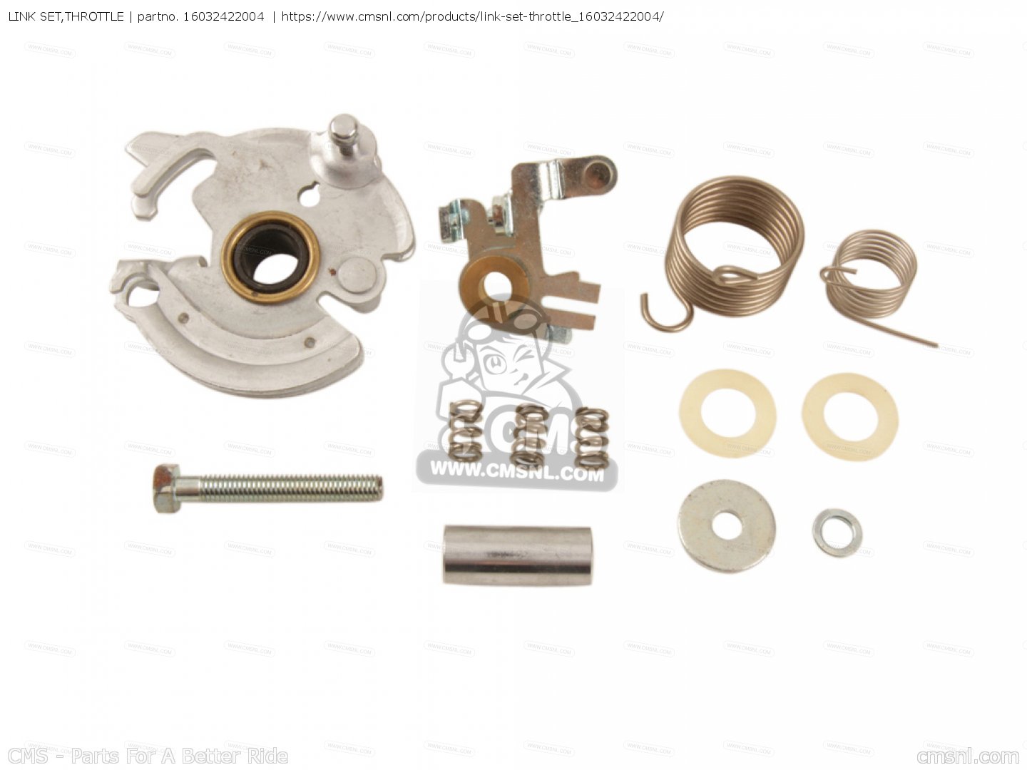16032422004: LINK SET,THROTTLE Honda - buy the 16032-422-004 at CMSNL