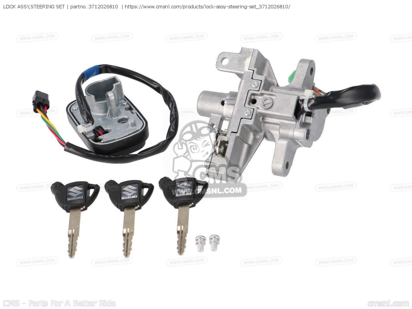 3712026810 Lock Assy,steering Set Suzuki buy the 3712026810 at CMSNL