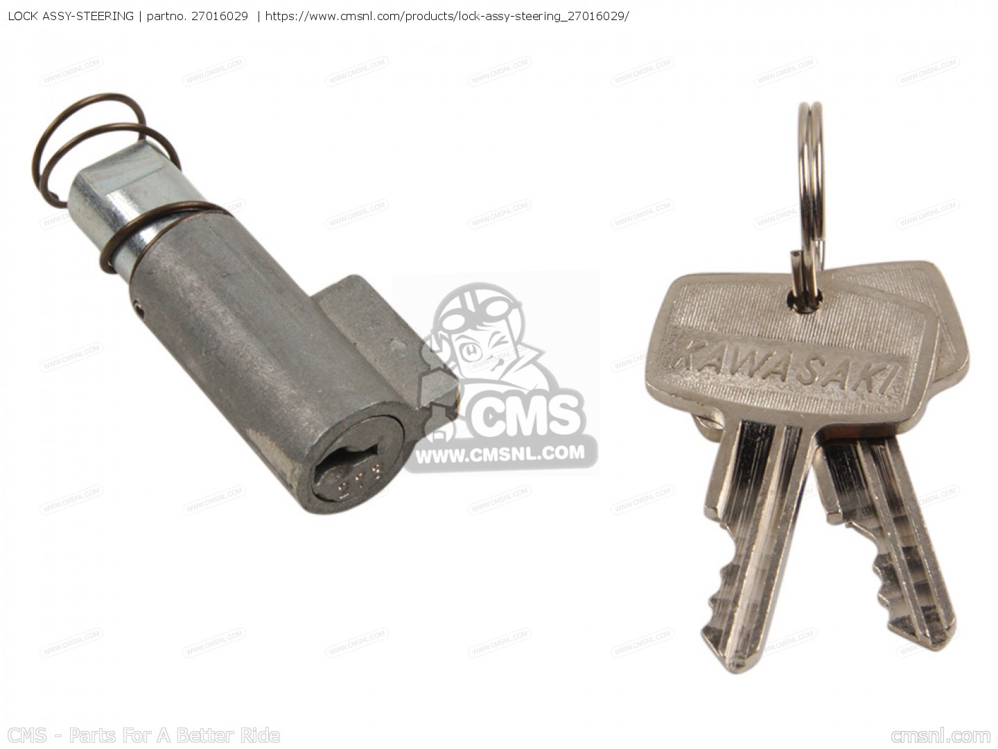 mskキウイつる LOCK ASSY-STEERING for Kawasaki - order at CMSNL