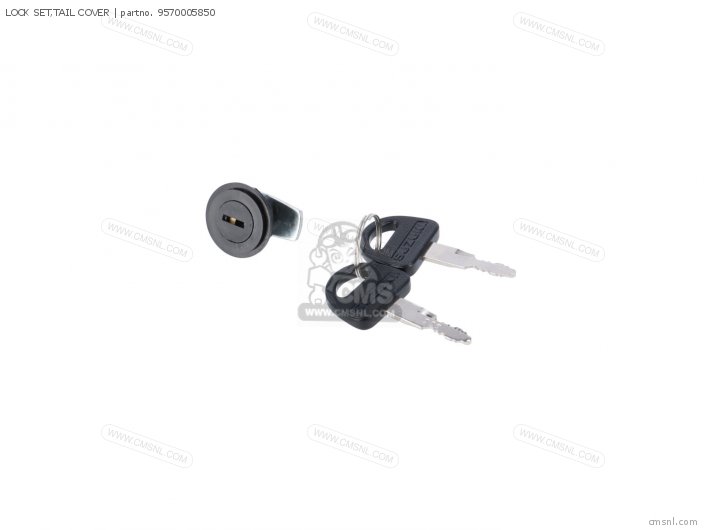 Suzuki LOCK SET,TAIL COVER 9570005850