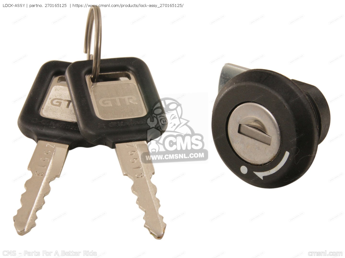 270165125: LOCK-ASSY Kawasaki - buy the 27016-5125 at CMSNL
