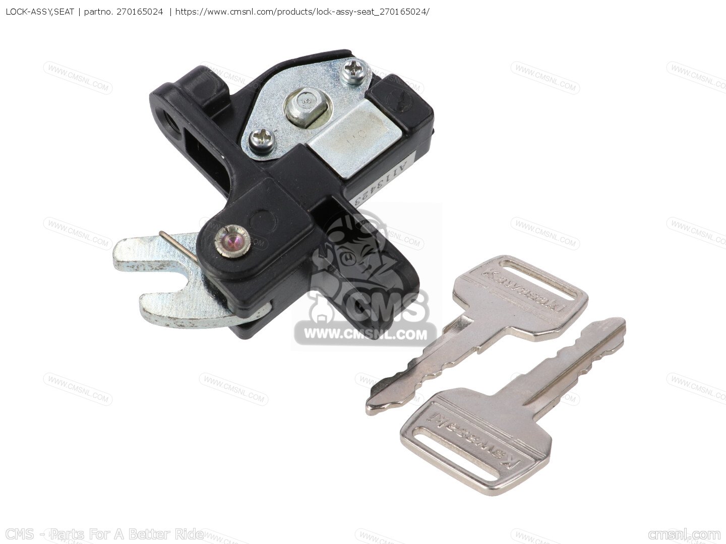 270165024: LOCK-ASSY,SEAT Kawasaki - buy the 27016-5024 at CMSNL