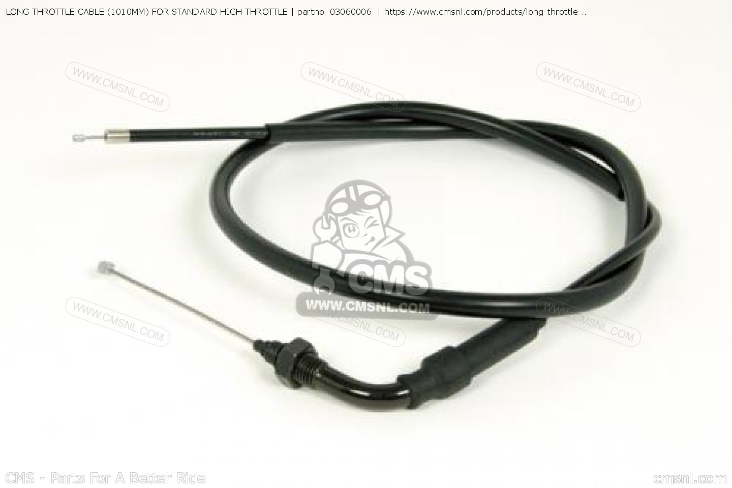 03060006 Long Throttle Cable (1010mm) For Standard High Throttle