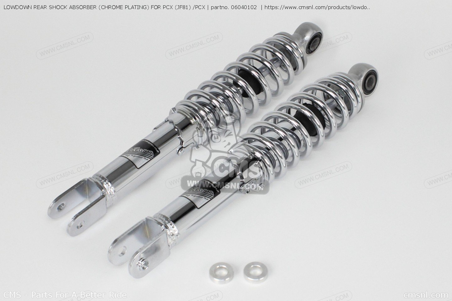 06040102 Lowdown Rear Shock Absorber (chrome Plating) For Pcx (jf81
