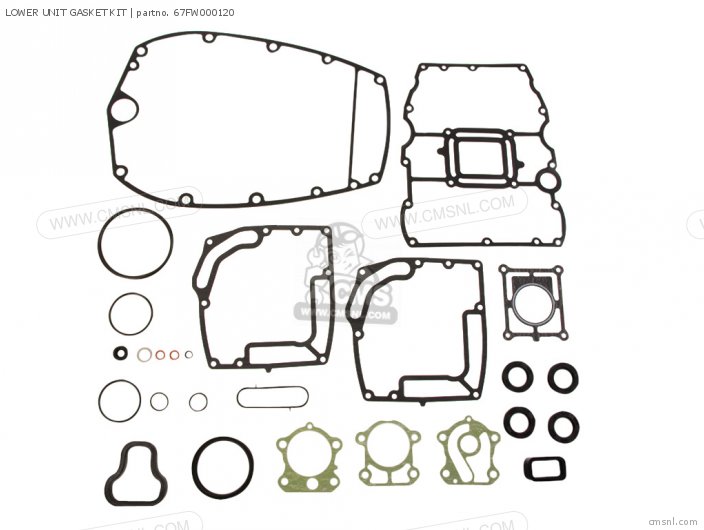 Yamaha LOWER UNIT GASKET KIT (NAS) 67FW000120