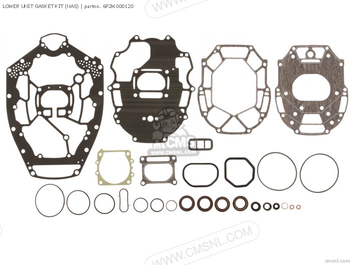 Yamaha LOWER UNIT GASKET KIT (NAS) 6P2W000120