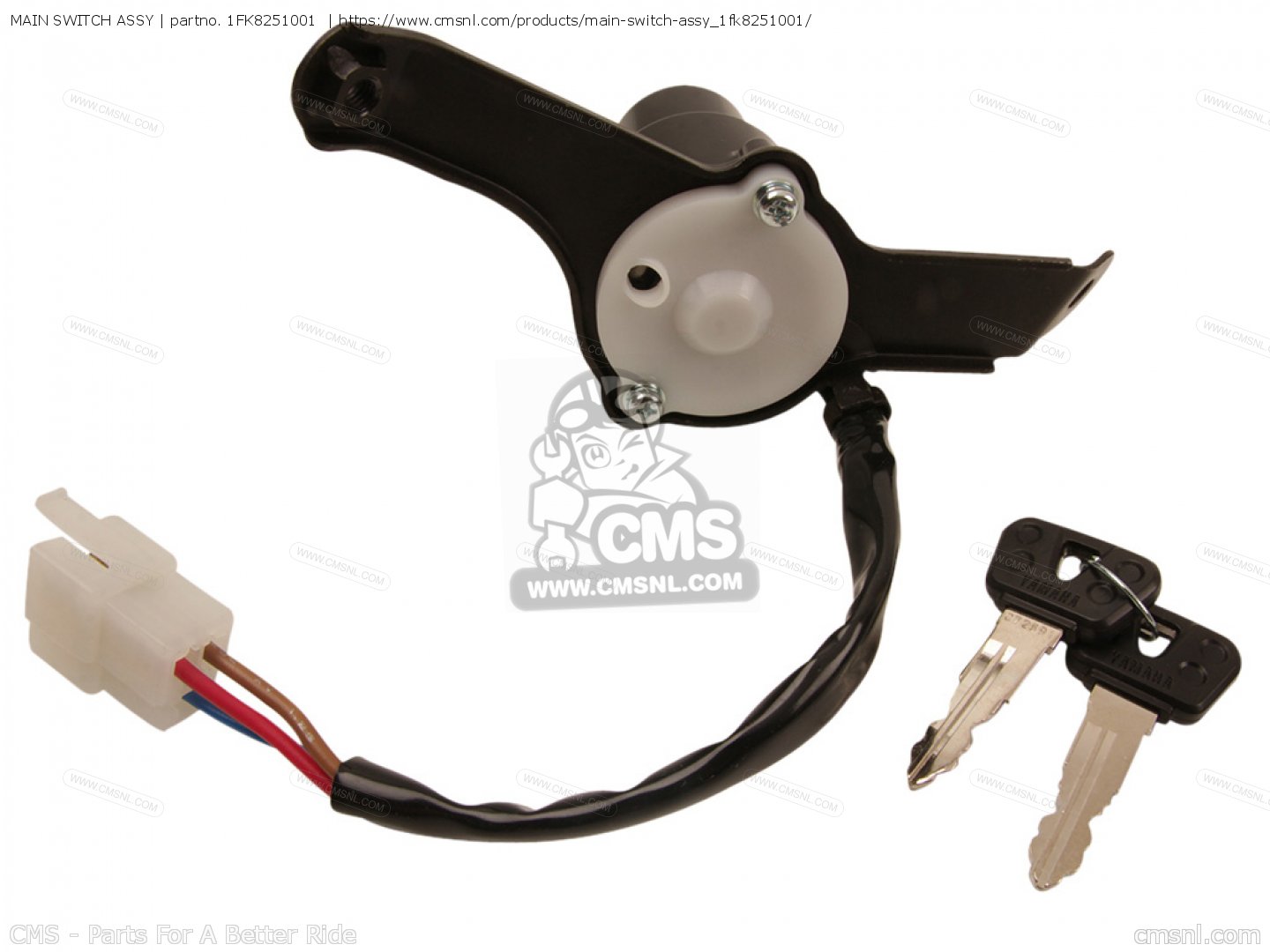 1FK8251001: MAIN SWITCH ASSY Yamaha - buy the 1FK-82510-01