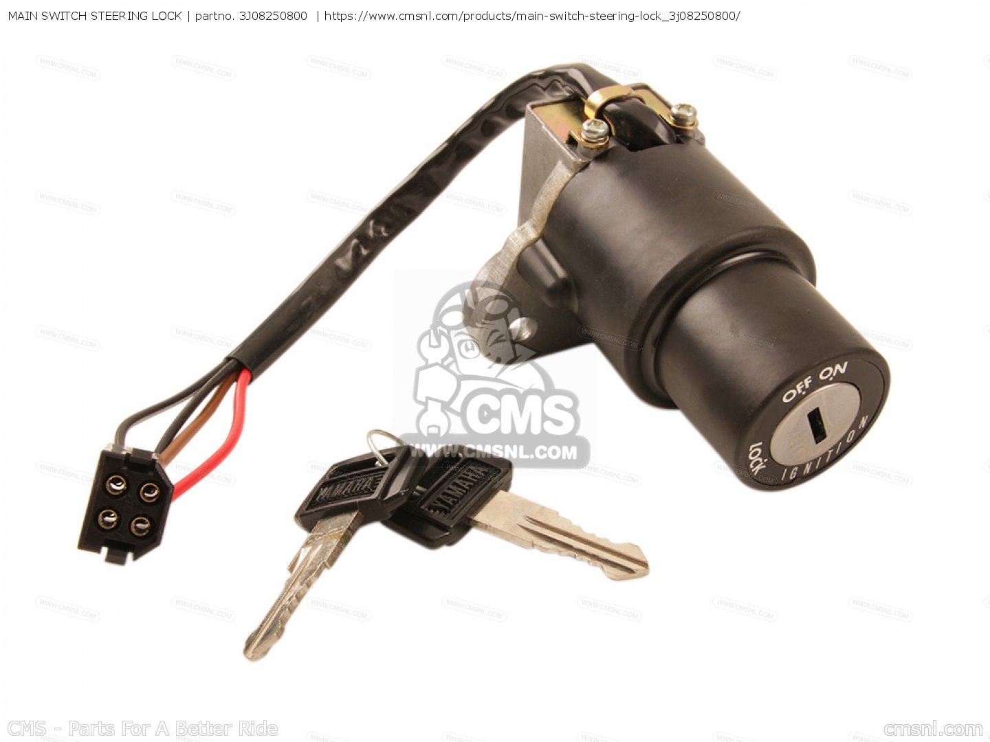 3J08250800 Main Switch Steering Lock Yamaha buy the 3J08250800 at