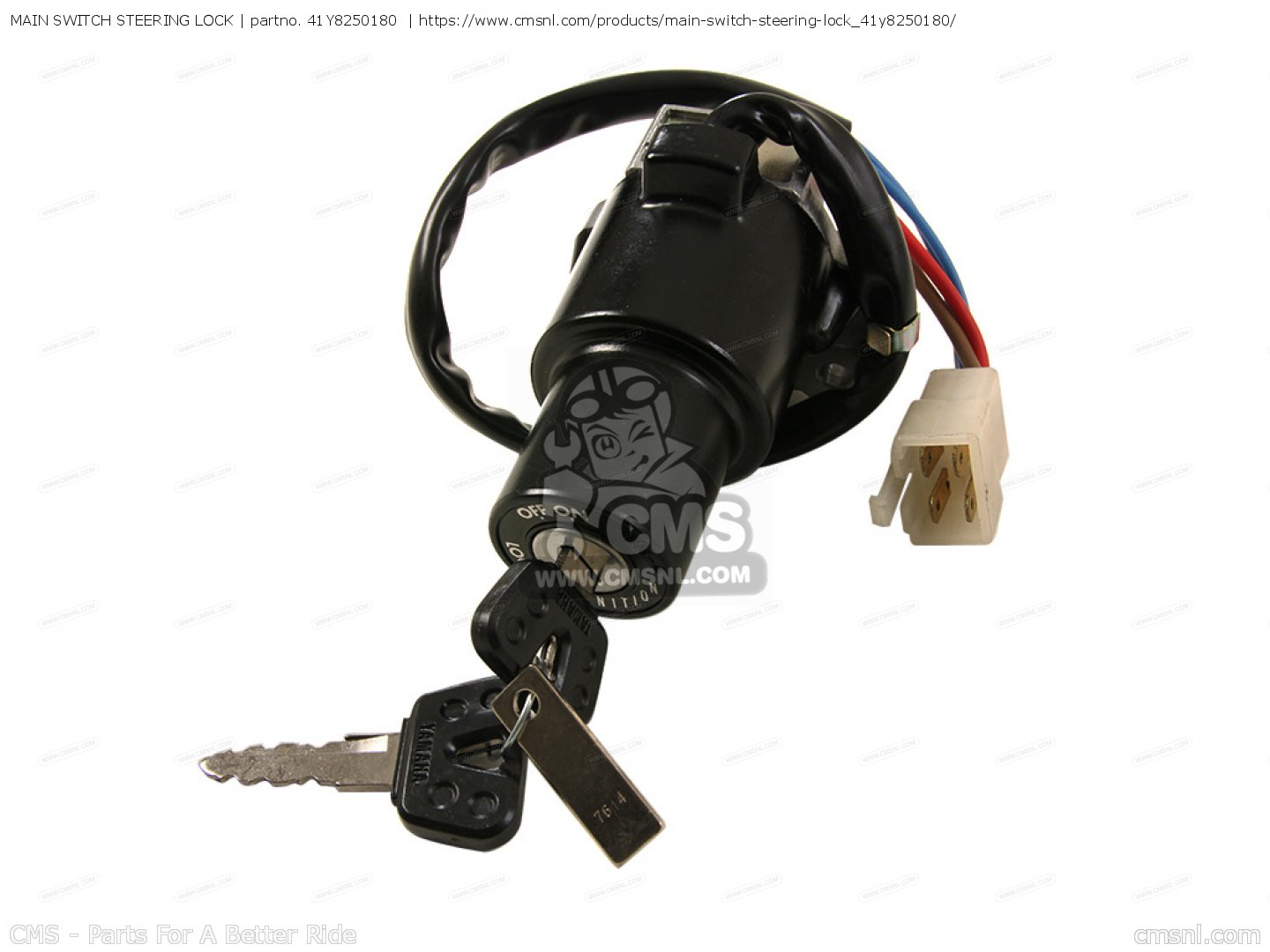 41Y8250180 Main Switch Steering Lock Yamaha buy the 41Y8250180 at