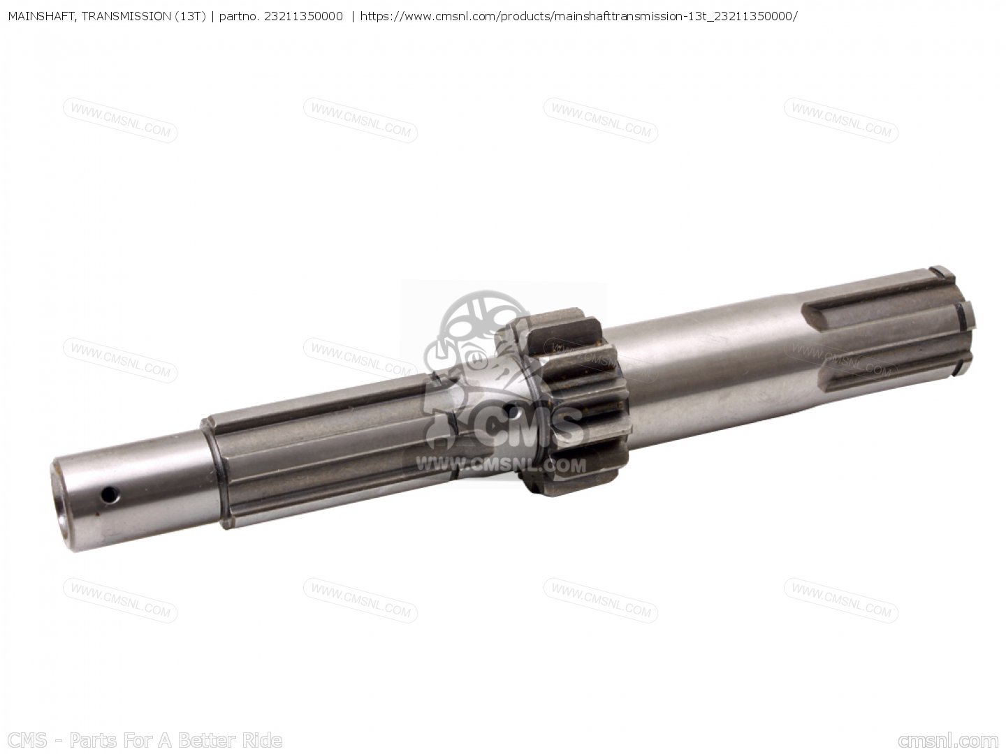 MAINSHAFT, TRANSMISSION (13T) for S110 BENLY GENERAL EXPORT TYPE 3