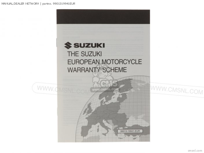 Suzuki MANUAL,DEALER NETWORK 9901319941EUR