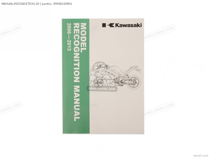 Kawasaki MANUAL-RECOGNITION,20 99930100901