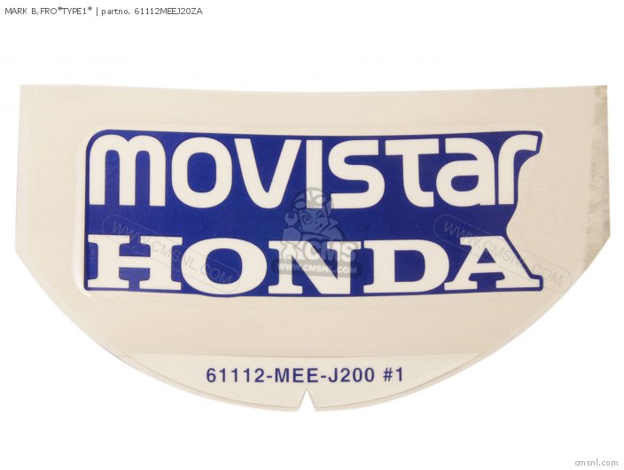 Honda MARK B,FRO*TYPE1* 61112MEEJ20ZA