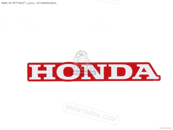 Honda MARK,FR FE*TYPE3* 87130HM5U00ZA