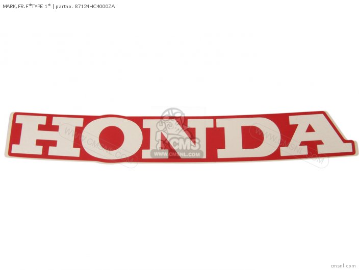 Honda MARK,FR.F*TYPE 1* 87124HC4000ZA