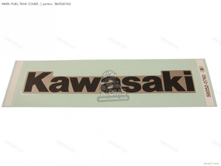 Kawasaki MARK,FUEL TANK COVER, 560520760
