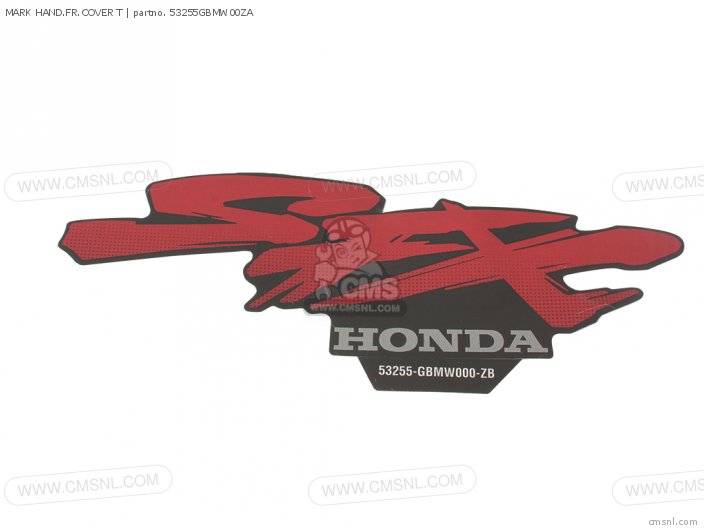Honda MARK HAND.FR.COVER T 53255GBMW00ZA