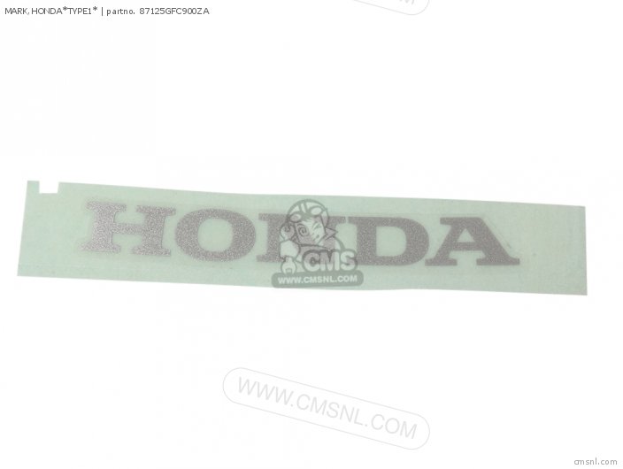 Honda MARK,HONDA*TYPE1* 87125GFC900ZA