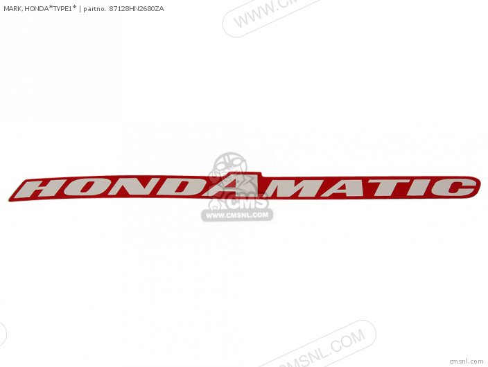 Honda MARK,HONDA*TYPE1* 87128HN2680ZA