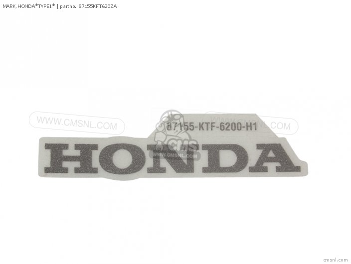 Honda MARK,HONDA*TYPE1* 87155KFT620ZA