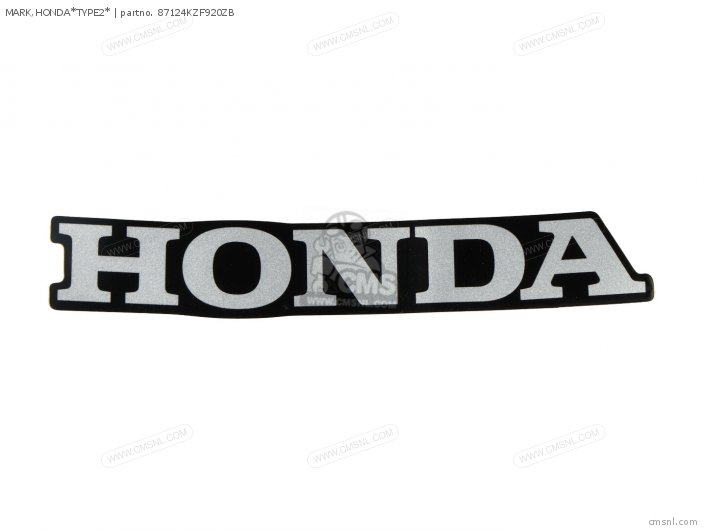 Honda MARK,HONDA*TYPE2* 87124KZF920ZB