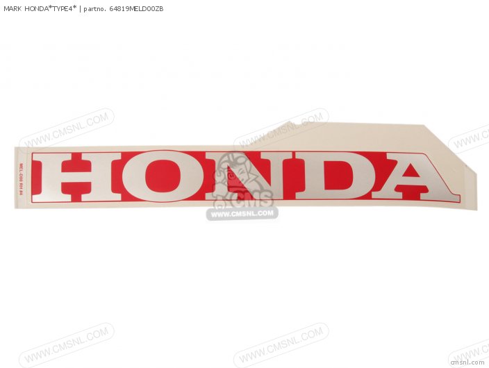 Honda MARK HONDA*TYPE4* 64819MELD00ZB