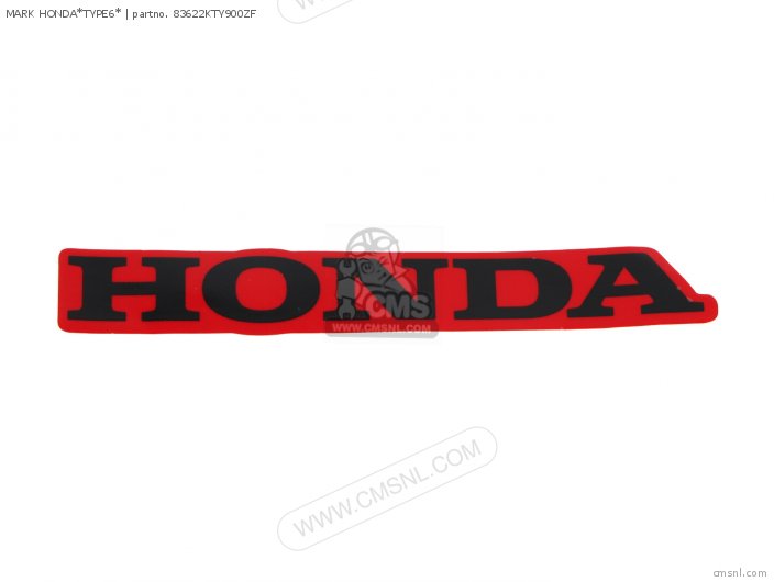 Honda MARK HONDA*TYPE6* 83622KTY900ZF