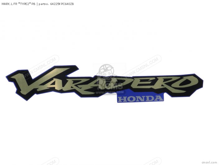 Honda MARK,L FR *TYPE2* PB 64225KPC640ZB