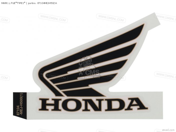 Honda MARK,L FUE*TYPE1* 87104MEJH50ZA