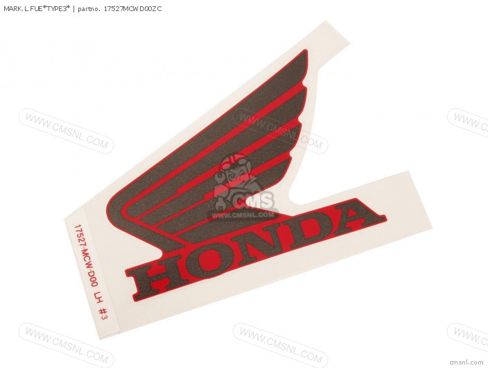 Honda MARK,L FUE*TYPE3* 17527MCWD00ZC