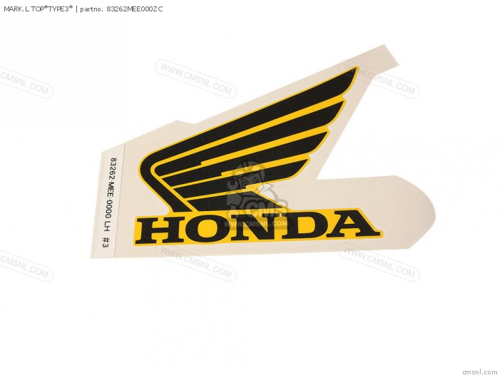 Honda MARK,L TOP*TYPE3* 83262MEE000ZC