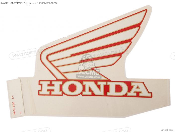 Honda MARK,L.FUE*TYPE1* 17509MV9600ZD
