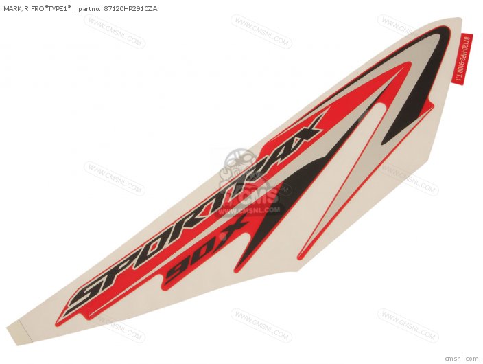 Honda MARK,R FRO*TYPE1* 87120HP2910ZA Honda MARK,R FRO*TYPE1* 87120HP2910ZA