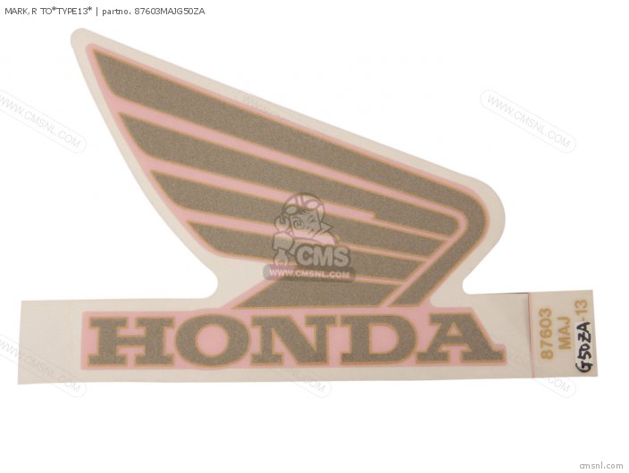 Honda MARK,R TO*TYPE13* 87603MAJG50ZA