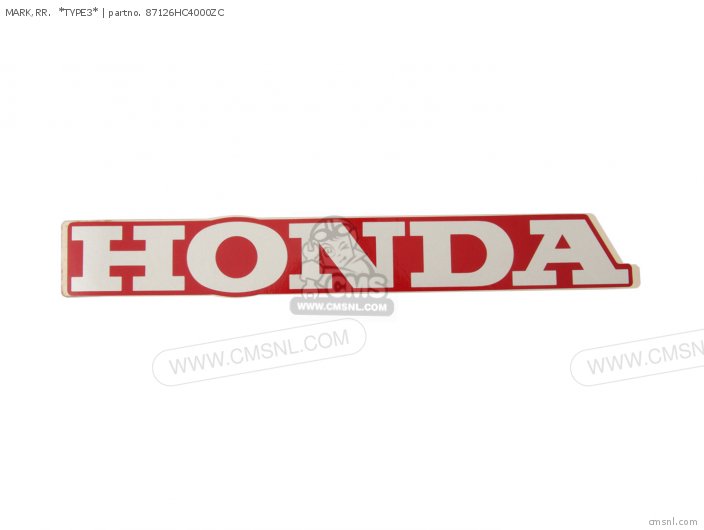 Honda MARK,RR.  *TYPE3* 87126HC4000ZC