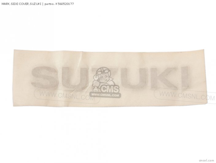 Suzuki MARK,SIDE COVER,SUZUKI K560520177