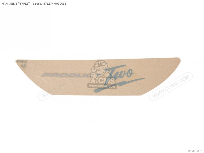 Honda MARK,SIDE *TYPE2* 87127KW0300ZB Honda MARK,SIDE *TYPE2* 87127KW0300ZB