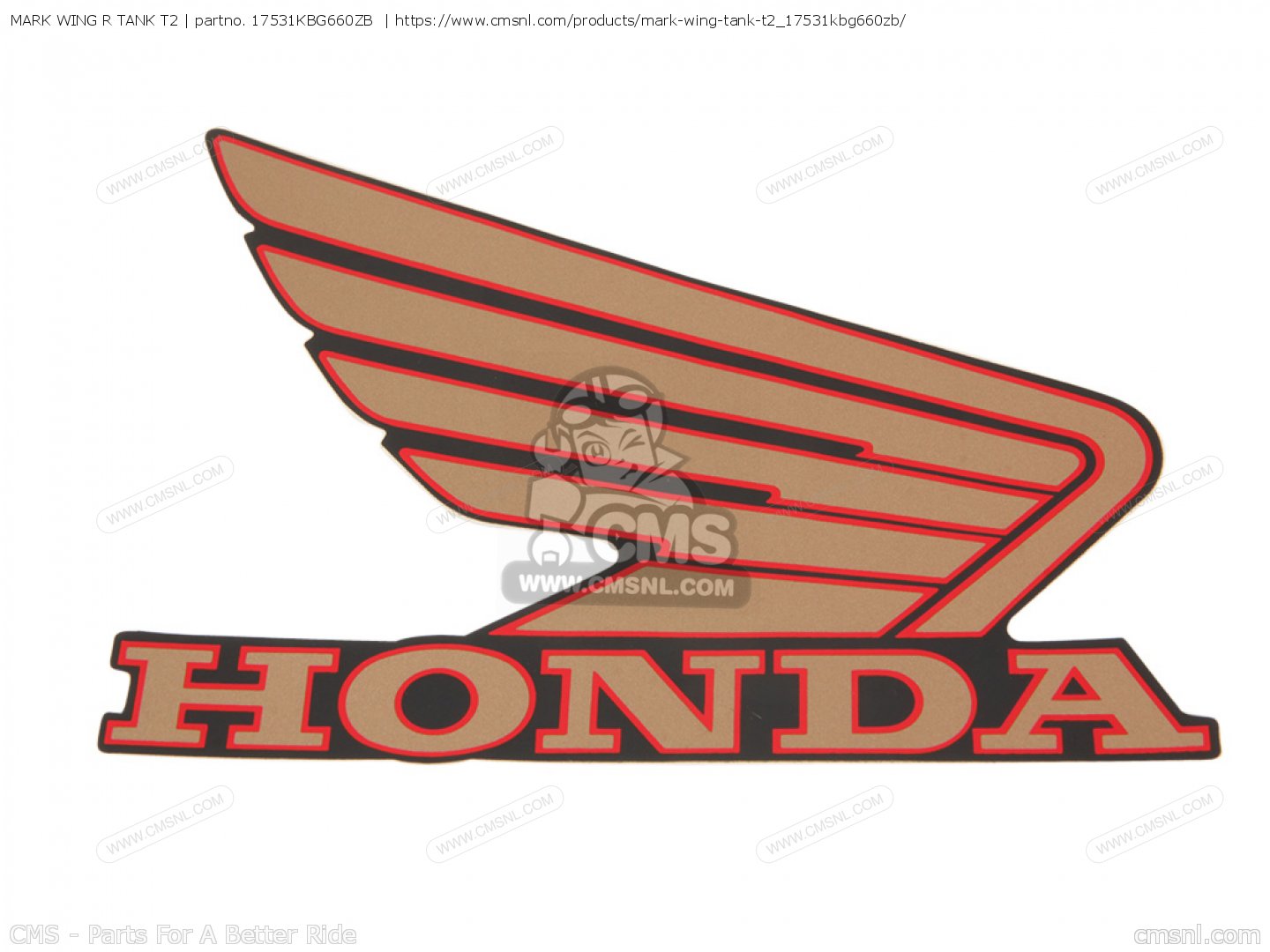 MARK WING R TANK T2 for Honda - order at CMSNL MARK WING R TANK T2 for Honda - order at CMSNL