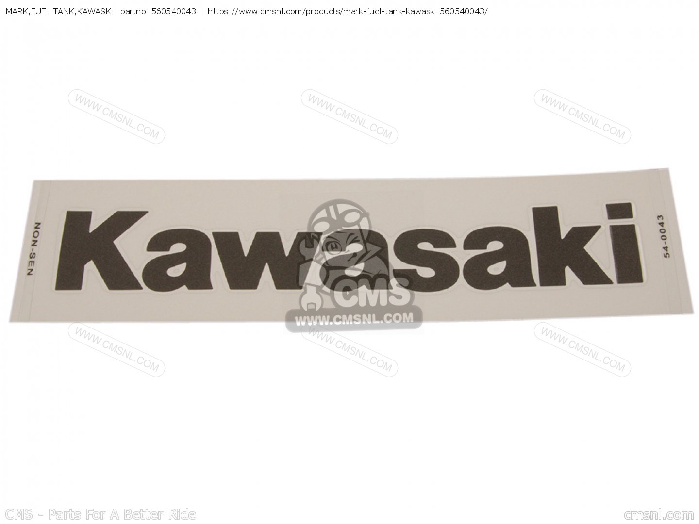 560540043 Mark,fuel Tank,kawasa Kawasaki buy the 560540043 at CMSNL