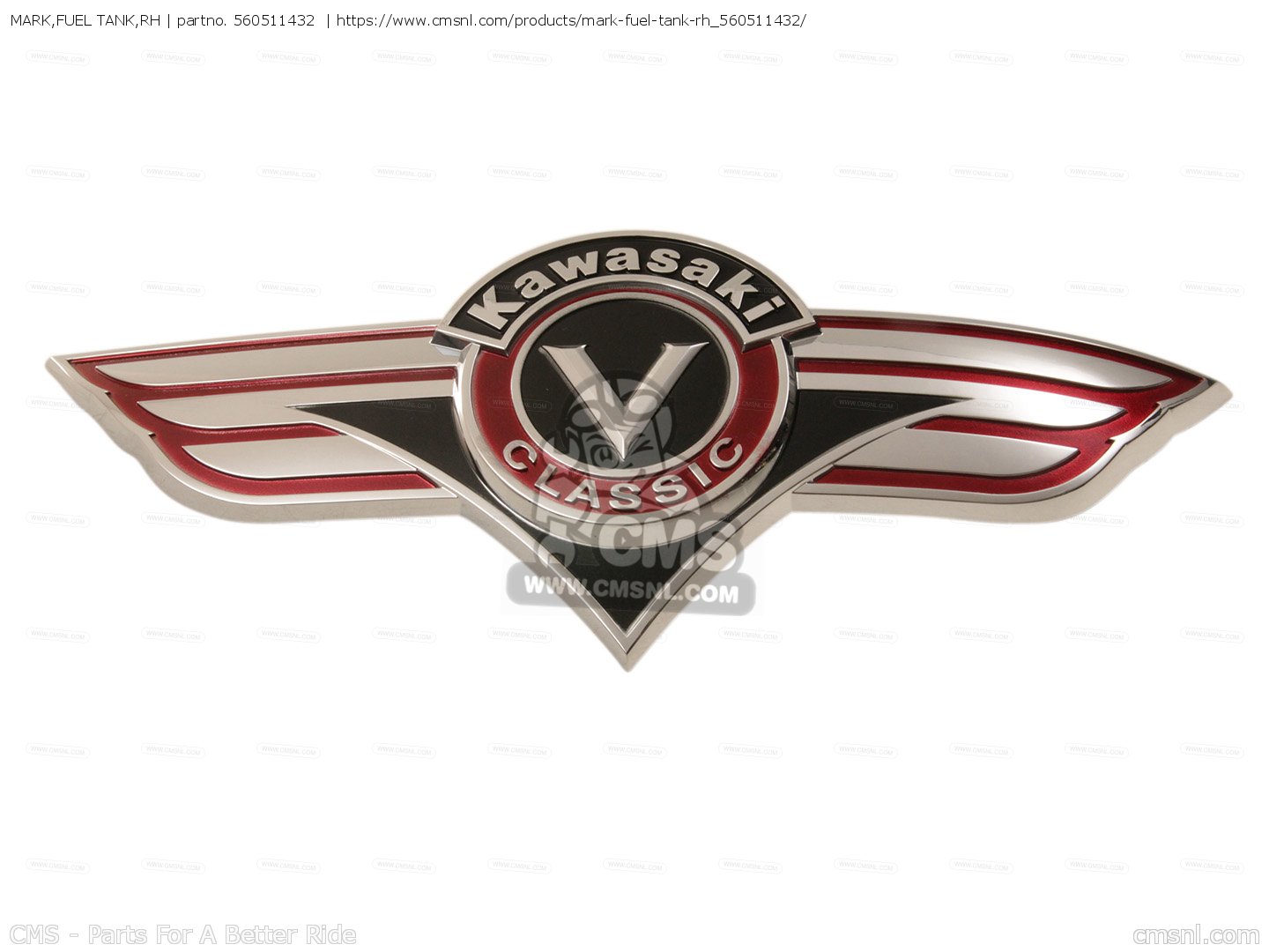 MARK,FUEL TANK,RH for VN800B2A VN800 CLASSIC 1997 NETHERLANDS order at CMSNL