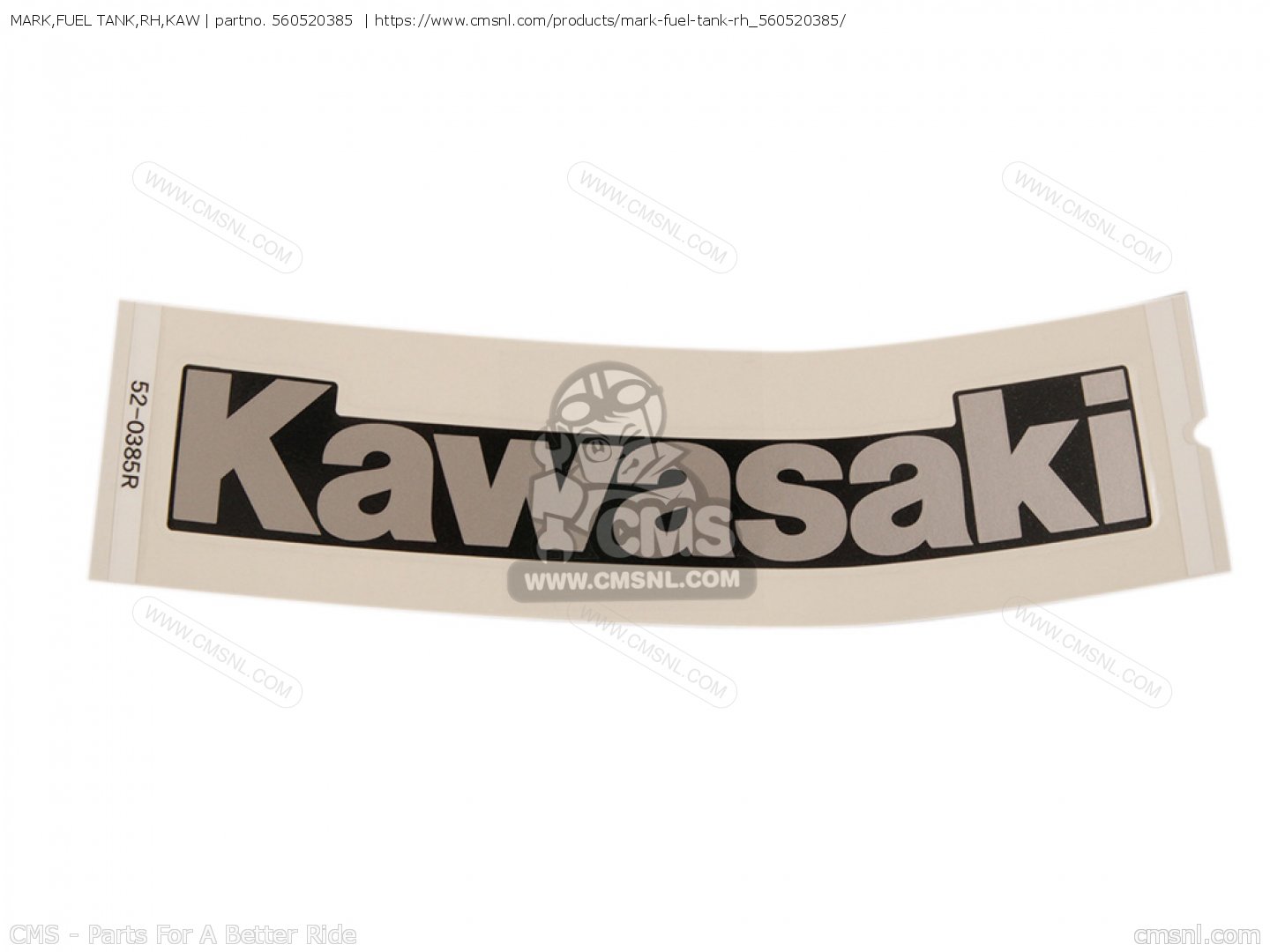 MARK,FUEL TANK,RH,KAW for Kawasaki - order at CMSNL