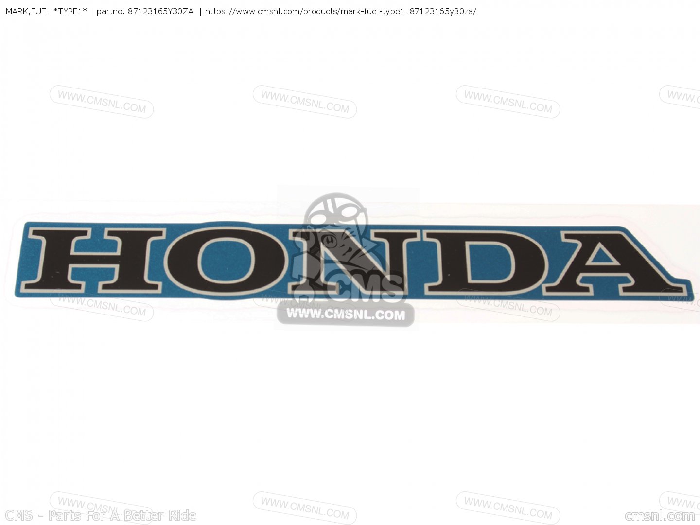 MARK,FUEL *TYPE1* for Honda - order at CMSNL