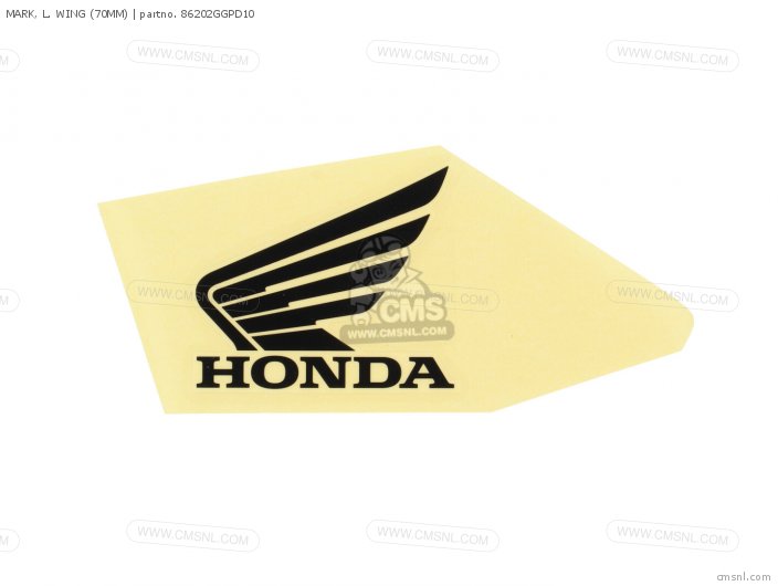 Honda MARKL WING 70MM 86202GGPD10