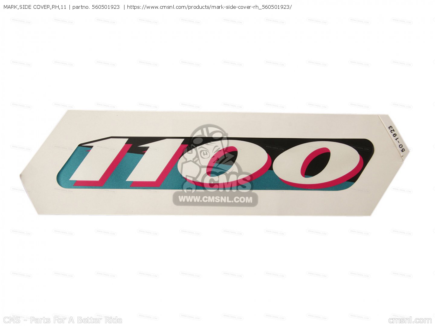 MARK,SIDE COVER,RH,11 for Kawasaki - order at CMSNL