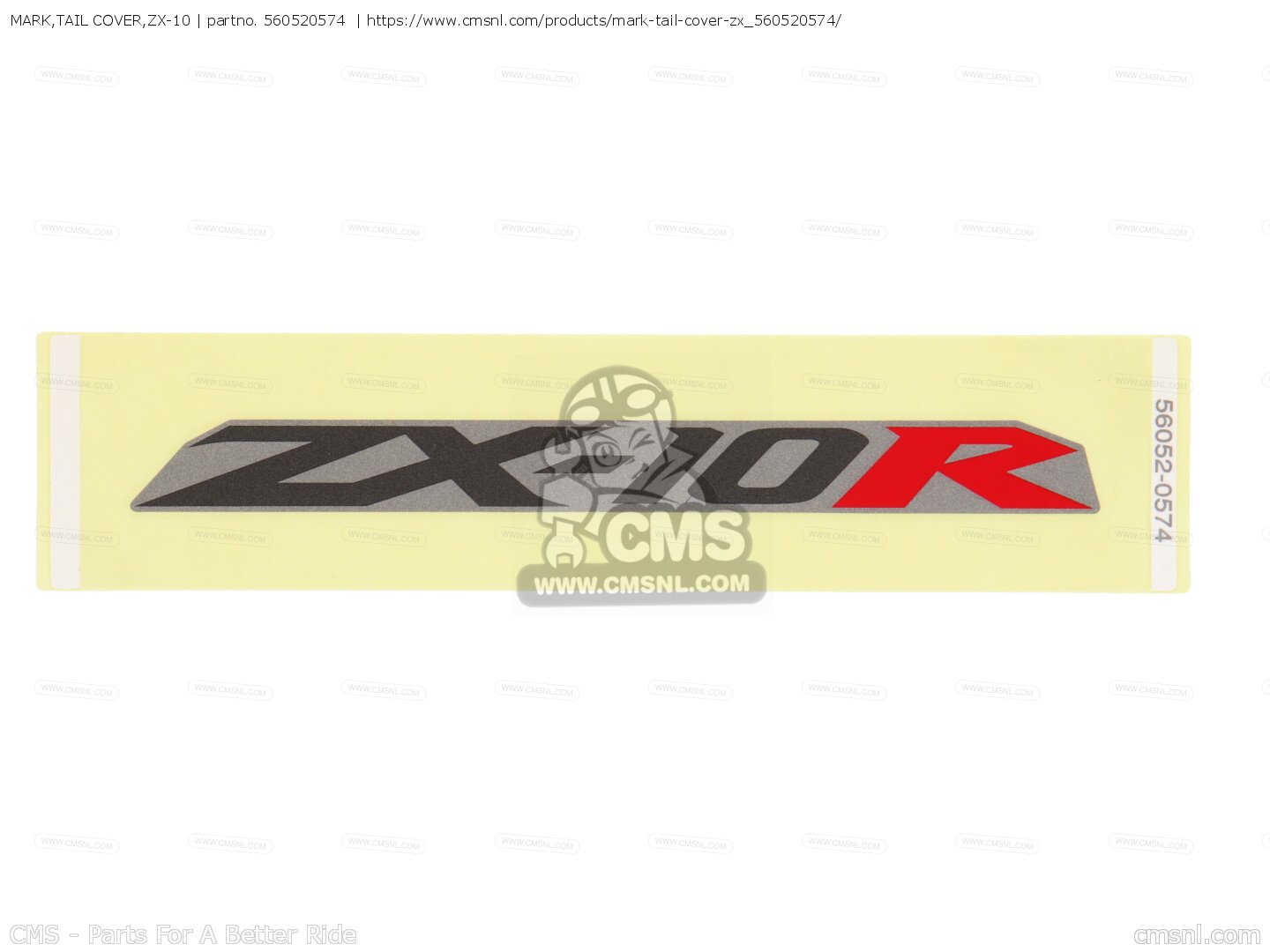 MARK,TAIL COVER,ZX-10 for ZX1000C2 NINJA ZX10R 2005 USA CALIFORNIA 