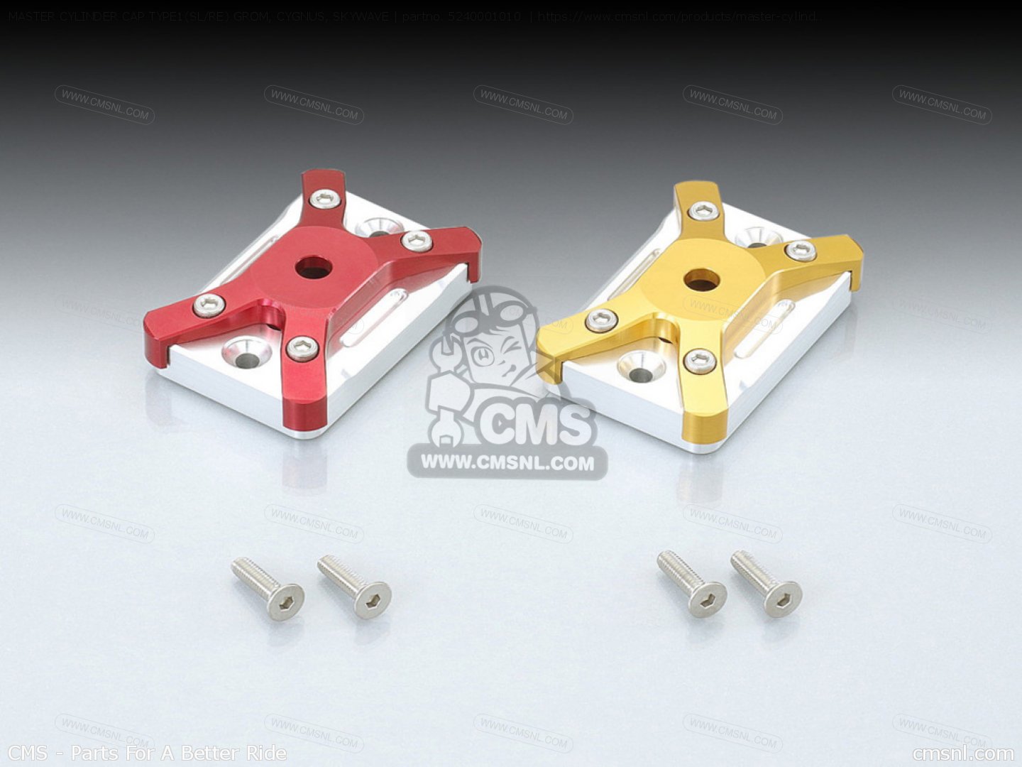 5240001010 Master Cylinder Cap Type1(sl/re) Grom, Cygnus, Skywave