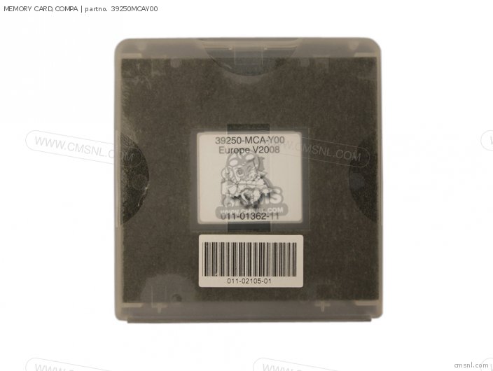 Honda MEMORY CARD,COMPA 39250MCAY00