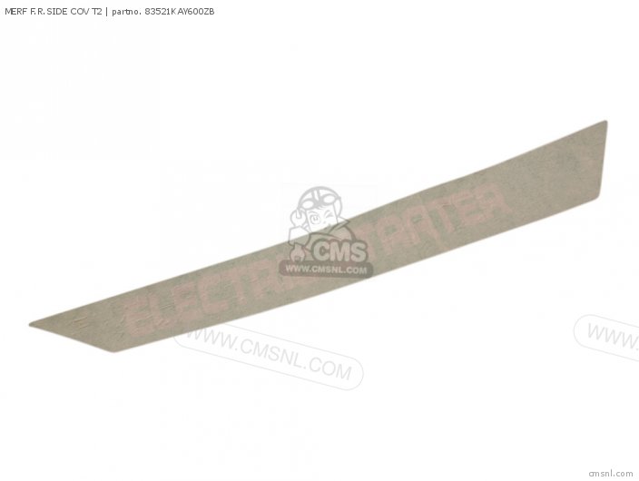 Honda MERF F.R.SIDE COV T2 83521KAY600ZB Honda MERF F.R.SIDE COV T2 83521KAY600ZB